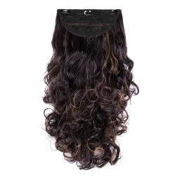 Stasia Street Clip-In 24 Inch Semi-Wavy Hair Extensions With Golden Brown Highights-image-36