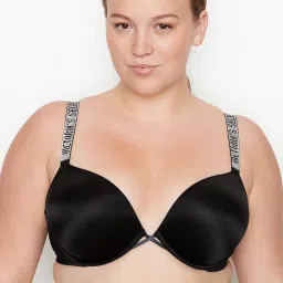 Victoria's Secret Black Very Sexy Bombshell Add-2-Cups Shine Strap Push-Up Bra (36D)-image-75