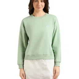 SKECHERS Green Solid Oversized Fit Sweatshirt-picture-36