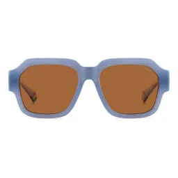Polaroid Unisex Brown Square Full Rim Uv Protection Sunglass-206716Mvu54He (54)-picture-17
