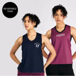 Kica Reversible 2 Color Active Tank Top-image-2