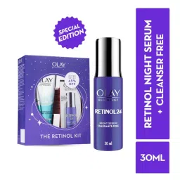 Olay Retinol Kit For Overnight Repair - Serum With Free Cleanser-image-85