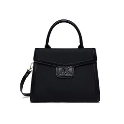 Akiki London Lambeth 28 Flap Satchel Bag with Detachable Strap-Black (M)-image-58