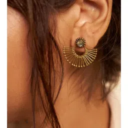 SOUL WORKS Gold Hide and Seek Drop Earrings-image-20