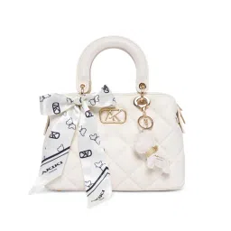 Akiki London Whitehall 11 Satchel Bag (Off-White) (S)-image-19