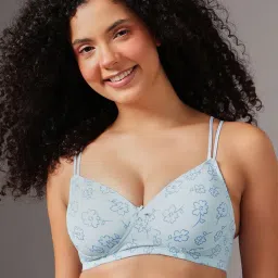 Clovia Printed Non-Wire Padded Full Coverage T-Shirt Bra-picture-26