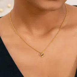 Shaya by CaratLane Kiss from a Rose Necklace in Gold Plated 925 Silver-picture-36