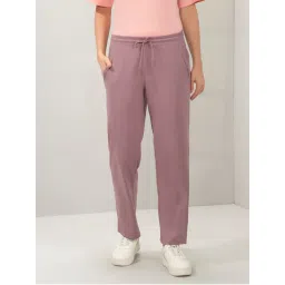 Amante Women Purple Mid Rise Relaxed Fit Full Length Trackpant-picture-39