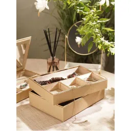 Pure Home + Living Pink 4 Compartment Faux Leather Organiser-image-77