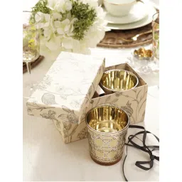Pure Home + Living Gold Star Cut Glass Votives-picture-26