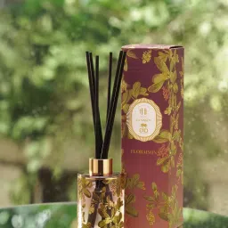 Pure Home + Living Lilac & Amber Plum berry Wood Floraison Reed Diffuser-image-89