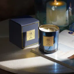 Pure Home + Living Blue Scented Wax Filled Candle Jar - Oud Exotic-image-68