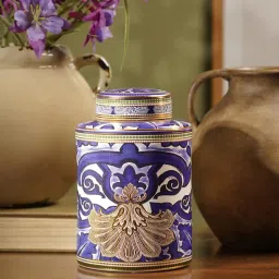 Pure Home + Living Purple Printed Ceramic Canister-picture-16