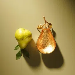 Pure Home + Living Gold Pear Textured Decorative Bowl-picture-37
