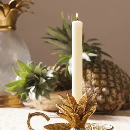 Pure Home + Living Gold Pineapple Textured Candle Holder-image-23