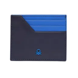 united colors of benetton fashion United Colors of Benetton Men Calzo Leather Card Holder - Blue-picture-41