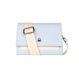 united colors of benetton fashion United Colors of Benetton Blue Laure Sling Bag with Detachable Strap-picture-12
