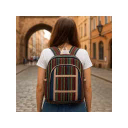 THE PURANI JEANS Jute Denim Backpack image 1