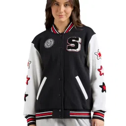 SKECHERS Black Colorblock Regular Fit Jacket-image-60