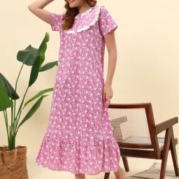 SEPHANI Pink Floral Nightgown-picture-23