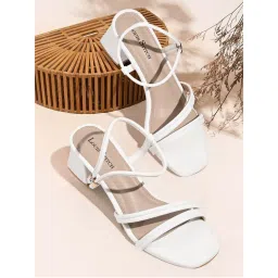 Louis Stitch Women White Block Heels-image-15