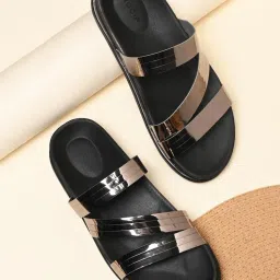 ROCIA By Regal Gun Metal Women Metallic Zig Zag Sandals-picture-28