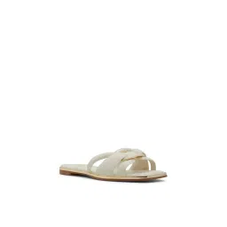 Aldo Women Off White Flats-image-3
