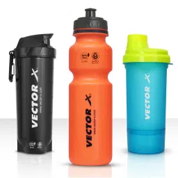 Vector X Sports Combo of Protein Shakers & Water Sipper Pack of 3 (700 ml)-picture-37