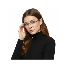 HASHTAG EYEWEAR Unisex Optibul Clear Lens Irregular Full Rim Eyeglass-Nekcc-1160082-L.Gry-Wht (49) image 1