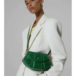 Akinna Lusso Structured Bag - With Crossbody Strap And Gold Braided Shoulder Chain-picture-20