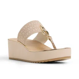 Aldo Penelopy Women Beige Wedges Heels-picture-39