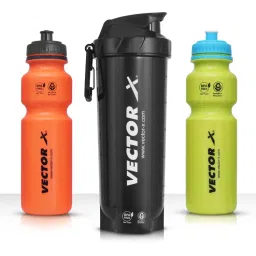 Vector X Energy Protein Shaker And Inavader Water Sippers Pack of 3 - 750Ml-image-96