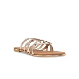 ROCIA By Regal Rose Gold Women Strappy Flats-picture-12