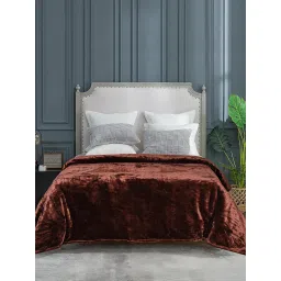 Saral Home Light Weight Cloudy Mink Silky-Soft Quilt/Blanket All Seasons, Brown image 1