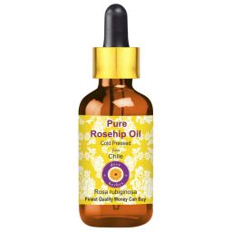 Deve Herbes Pure Rosehip Seed Oil (Rosa rubiginosa) Cold Pressed for Skin Hydration & Wrinkles-picture-43