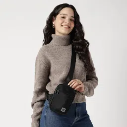 fastrack accessories Fastrack Black Compact Everyday Crossbody Sling image 1