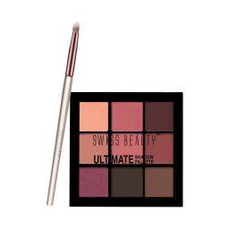 Swiss Beauty Ultimate Shadow Palette & Eyeshadow Brush Combo-picture-2