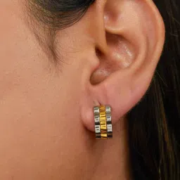 AMOSSH Fury Mini Hoops Waterproof 18k Gold Plated-image-33