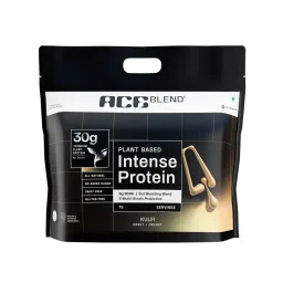 Ace Blend INTENSE 30G A-Grade Plant Protein | Kulfi Flavour | Complete Amino Acid Profile | Probiotics & Fibre | 6g BCAA | 95%+ Bio Available | Advanced Lean Muscle Growth & Recovery-image-53