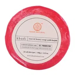 Khadi Natural Rose & Honey Soap With Loofah SLS & paraben-image-27