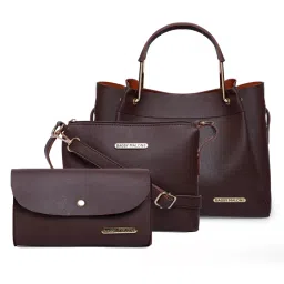 Bagsy Malone Women's Tote Combo Bag Brown-picture-27