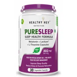 HealthyHey Nutrition PureSleep - Sleep Health Formula - 30 Vegetable Capsules-image-77