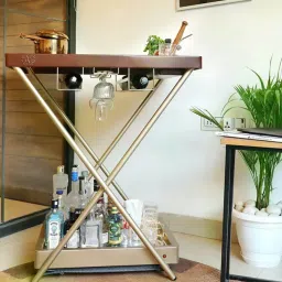 HAUS OF BARS BY SPEEDX Model J - Portable and Foldable Bar Table in Matte Gold-image-36