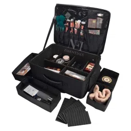 NFI Essentials Rolling Makeup Artist Trolley Case Travel Organizer Bag with Telescopic Handle-picture-12