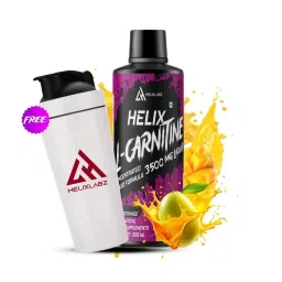 Helixlabz Liquid l carnitine 3500mg for fat loss With Stell Shaker Free |Convert Fat to Muscle|Supports Weight loss - Mango-image-25