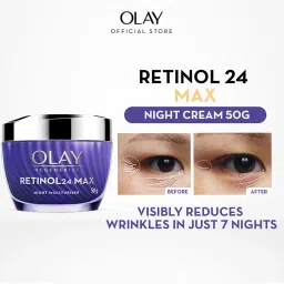 Olay Retinol 24 Max Anti Ageing Night Cream, Visibly Reduces Wrinkles In 7 Nights, Fragrance Free-image-98