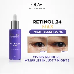 Olay Retinol 24 Max Anti Ageing Night Serum, Visibly Reduces Wrinkles In 7 Nights, Fragrance Free-image-77