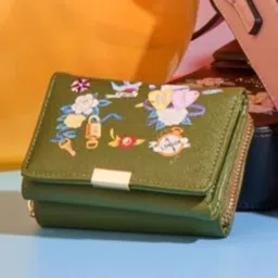Hamster London Millionaire Victoria Bifold Green Wallet (S) image 1