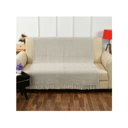 Sashaa World Spring-Hued Chevron Throw Beige-image-35