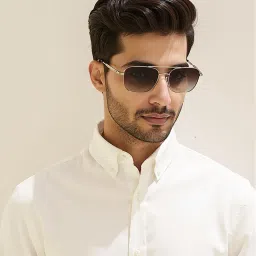 John Jacobs Unisex Full Polarised Uv Protected Stylish & Premium Square Grey Lens Sunglasses image 1